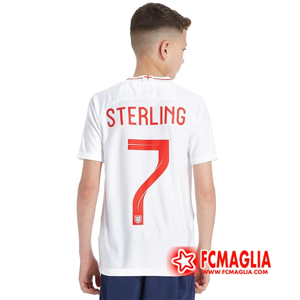 Maglia calcio Inghilterra Bambino (Sterling 7) Prima 18/19