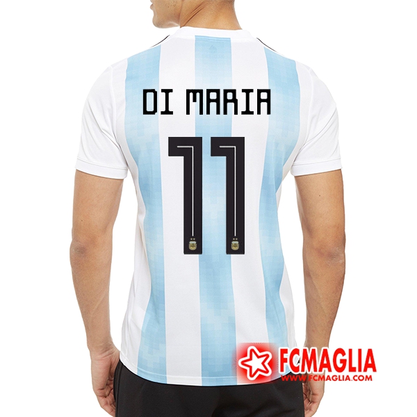 Prima Maglia Argentina Di Maria 11 Calcio 2018 2019 Acquistare con low cost
