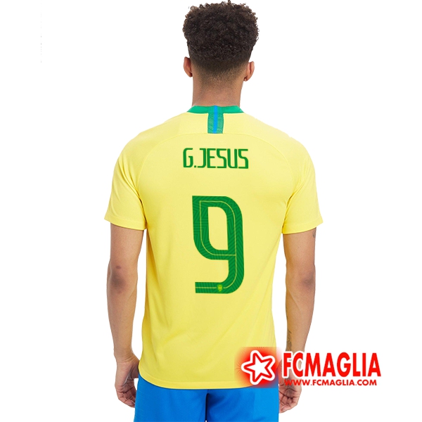 Prima Maglia Brasile (G.JESUS 9) Calcio 2018 2019