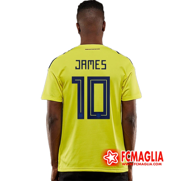 Prima Maglia Colombia (JAMES 10) Calcio 2018 2019