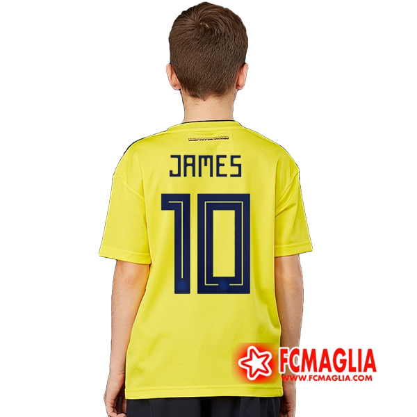 Maglia calcio Colombia Bambino (JAMES 10) Prima 18/19