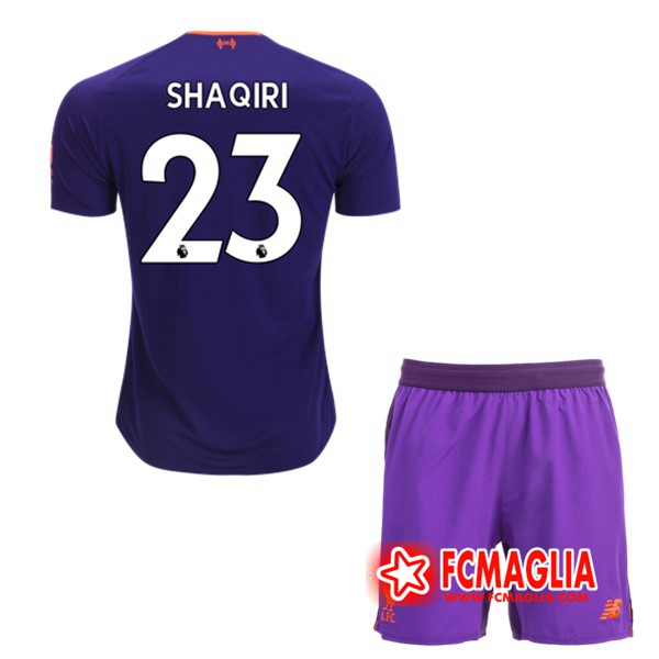Seconda Maglia FC Liverpool (Shaqiri 23) Bambino 18/19
