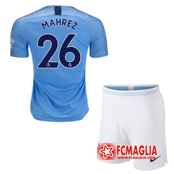 Prima Maglia Manchester City (26 MAHREZ) Bambino 18/19