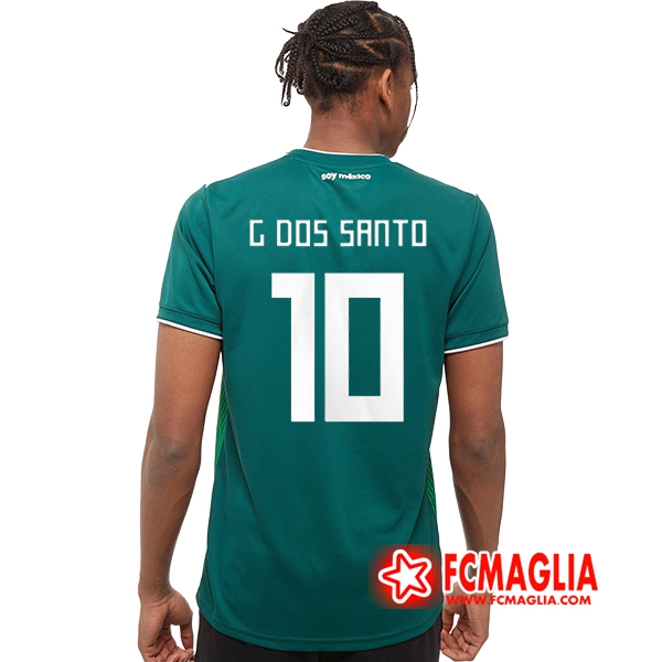 Prima Maglia Messico (G. dos Santos 10) Calcio 2018 2019