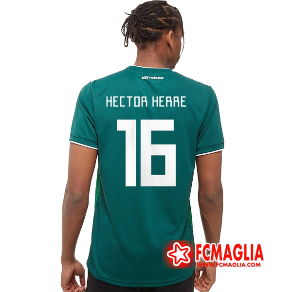 Prima Maglia Messico (Héctor Herrera 16) Calcio 2018 2019