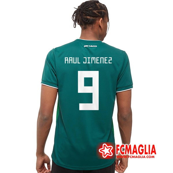 Prima Maglia Messico (Raúl Jiménez 9) Calcio 2018 2019