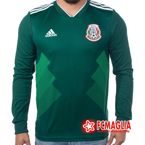 Prima Maglia Messico Manica Lunga Calcio 2018 2019
