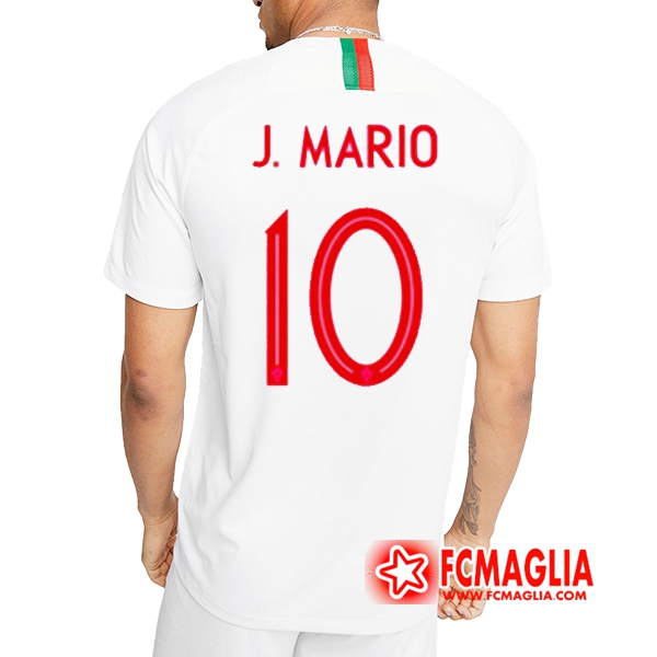 Seconda Maglia Portogallo (J.Mario 10) Calcio 2018 2019