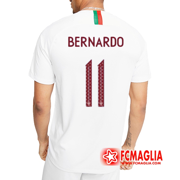 Seconda Maglia Portogallo (Bernardo 11) Calcio 2018 2019