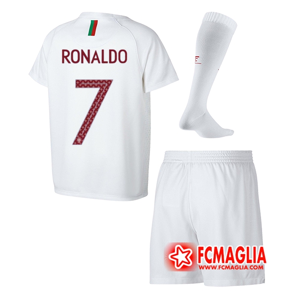 Maglia calcio Portogallo Bambino (Ronaldo 7) Seconda 18/19