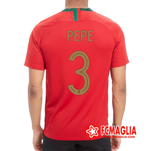 Prima Maglia Portogallo (PEPE 3) Calcio 2018 2019