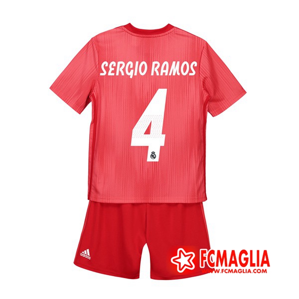 Terza Maglia Real Madrid (SERGIO RAMOS 4) Bambino 18/19