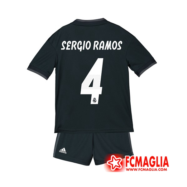 Seconda Maglia Real Madrid (SERGIO RAMOS 4) Bambino 18/19