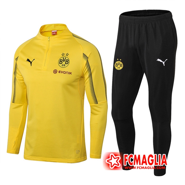 Tuta Allenamento Dortmund BVB Giallo 18/19 - Felpa + Pantaloni