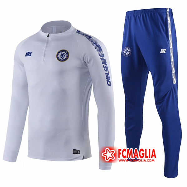 Nuovi Tuta Allenamento FC Chelsea Bianco 2019 20 Felpa Pantaloni Venduto a scontate prezzo