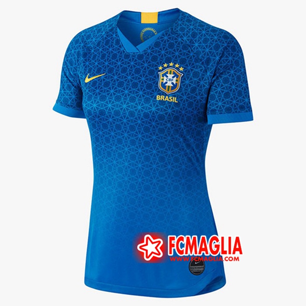 Maglia Calcio Brasile Donna Seconda Mondiali 2018