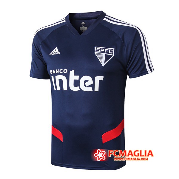 T Shirt Allenamento Sao Paulo FC Blu 19/20