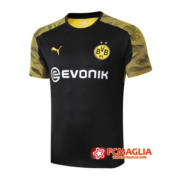 T Shirt Allenamento Dortmund BVB Nero 19/20