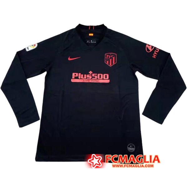 Maglia Calcio Atletico Madrid Seconda Maniche lunghe 2019 20 Venduto a economiche prezzo