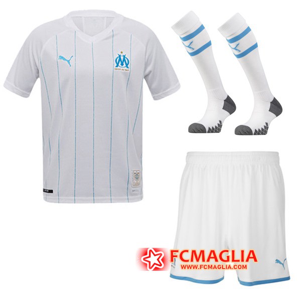 Kit Maglia Calcio Marsiglia OM Prima + Calzettoni 19/20