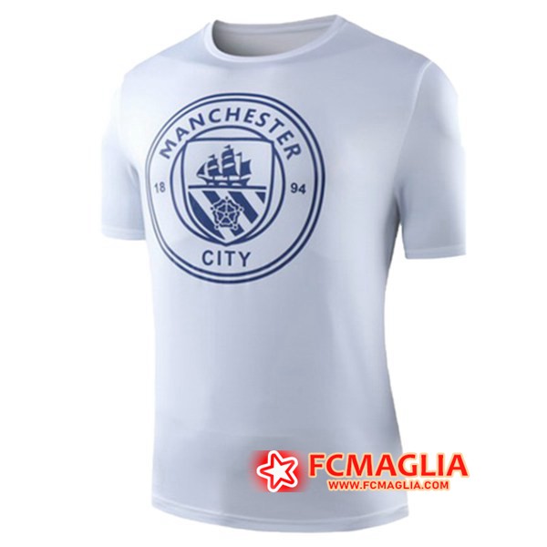 T Shirt Allenamento Manchester City Bianco 19/20
