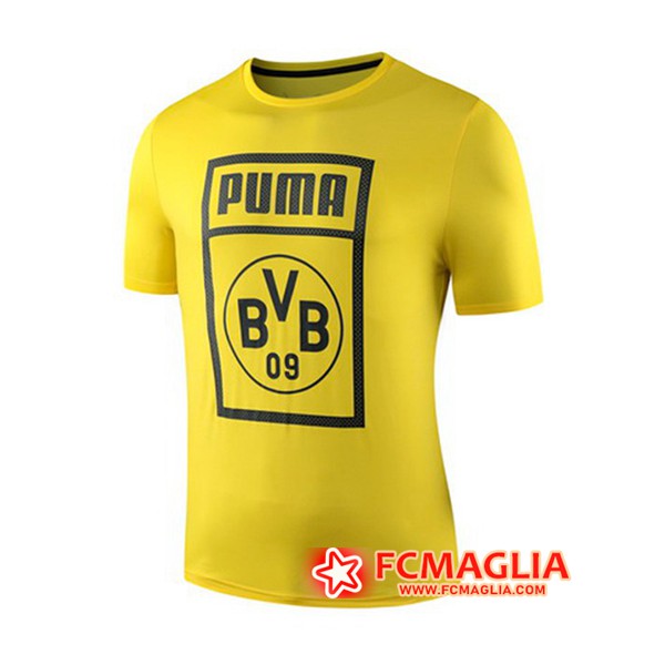 T Shirt Allenamento Dortmund BVB Giallo 19/20