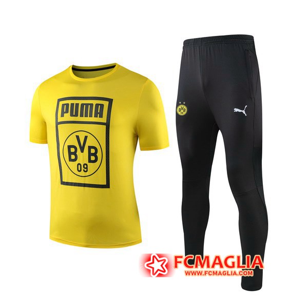 Kit Maglia Allenamento Dortmund BVB + Pantaloni Giallo 19/20