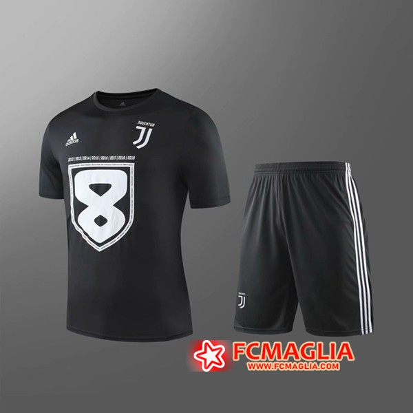 Kit Maglia Juventus + Shorts Bambino Nero 19/20
