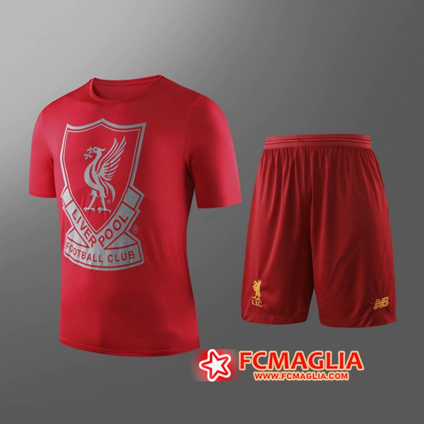 Kit Maglia FC Liverpool + Shorts Bambino Rosso 19/20