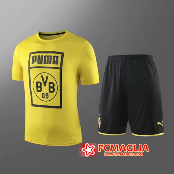 Kit Maglia Dortmund BVB + Shorts Bambino Giallo 19/20
