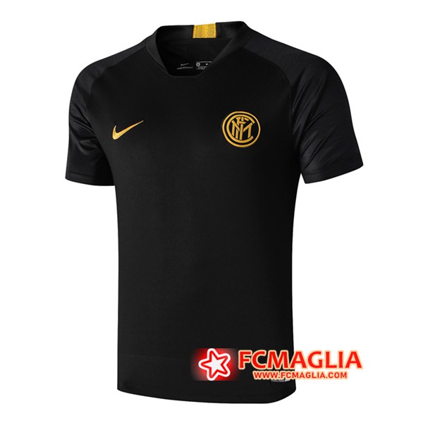 T Shirt Allenamento Inter Milan Nero 19/20