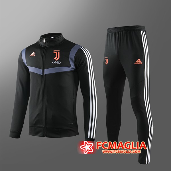 Tuta Allenamento Juventus Bambino Nero 2019/20 - Felpa + Pantaloni