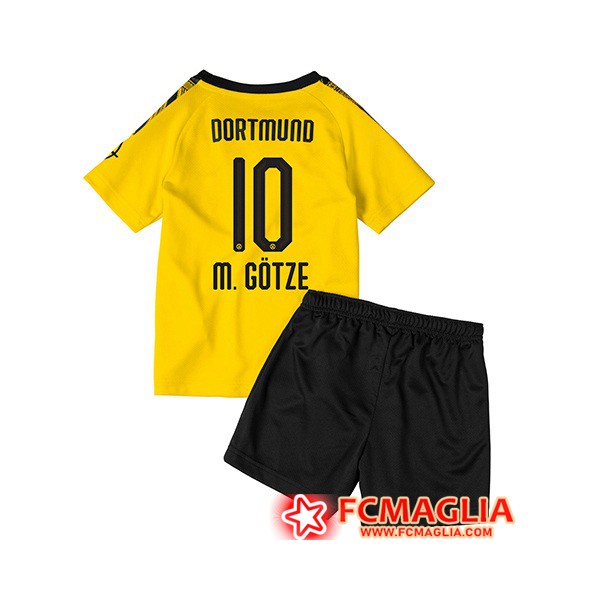 Maglia Calcio Dortmund BVB (M.GOTZE 10) Bambino Prima 19/20