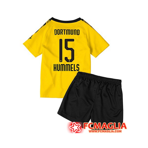Maglia Calcio Dortmund BVB (HUMMELS 15) Bambino Prima 19/20