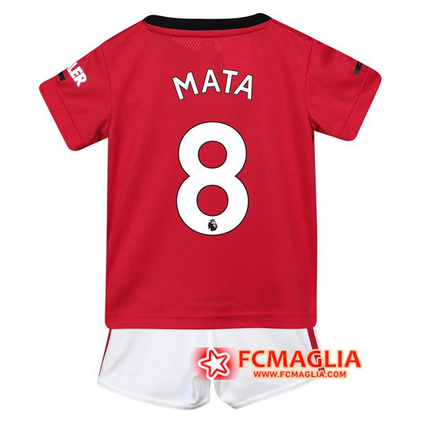 Maglia Calcio Manchester United (MATA 8) Bambino Prima 19/20