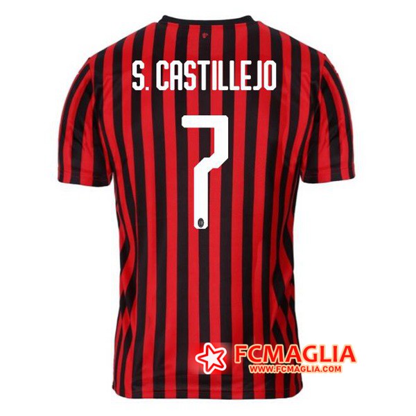 Maglia Calcio Milan AC (S.CASTILLEJO 7) Prima 19/20