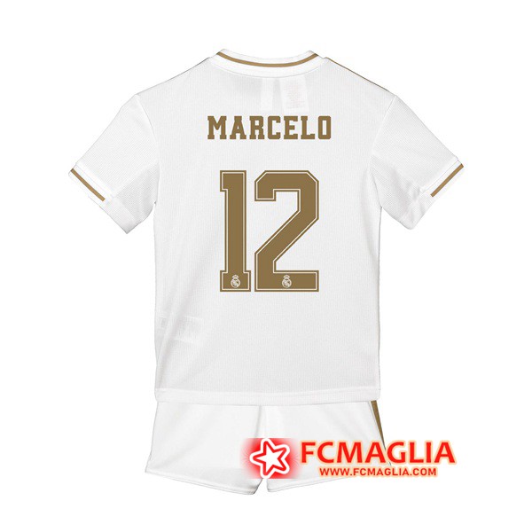 Maglia Calcio Real Madrid (Marcelo 12) Bambino Prima 19/20