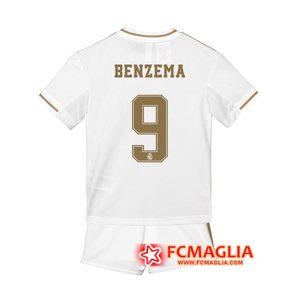 Maglia Calcio Real Madrid (BENZEMA 9) Bambino Prima 19/20