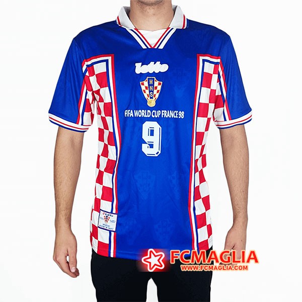 Maglia Calcio Croatie Seconda 1998