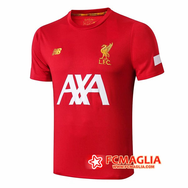 T Shirt Allenamento FC Liverpool AXA Rosso 19/20