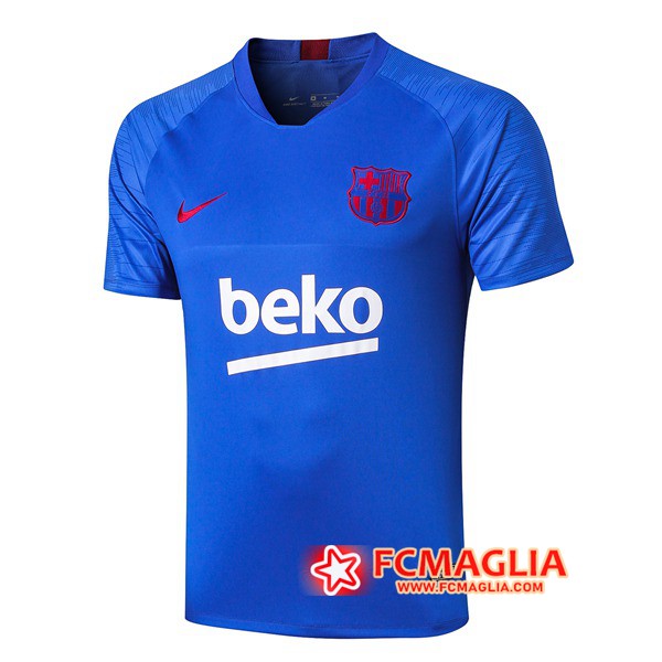 T Shirt Allenamento FC Barcellona Blue 19/20