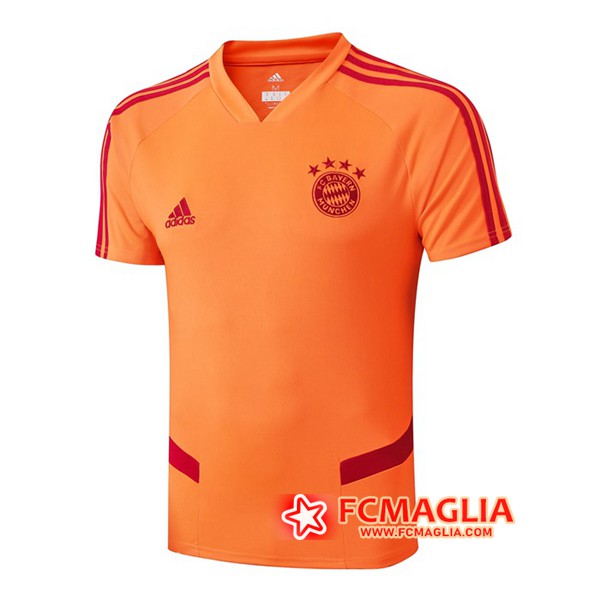 T Shirt Allenamento Bayern Monaco Arancione 19/20