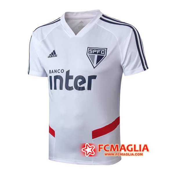 T Shirt Allenamento Sao Paulo FC Bianco 19/20