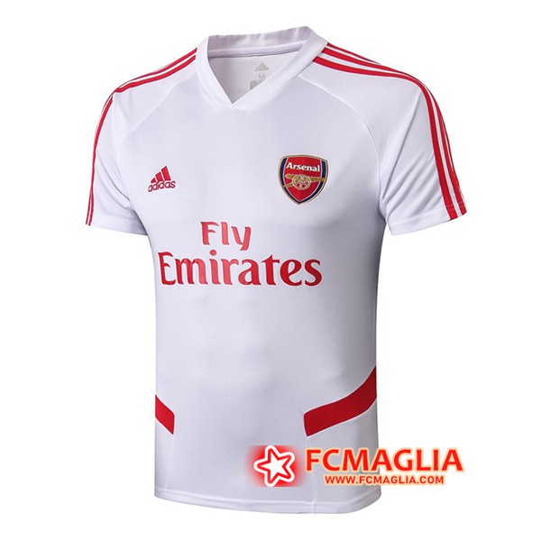 T Shirt Allenamento Arsenal Bianco 19/20