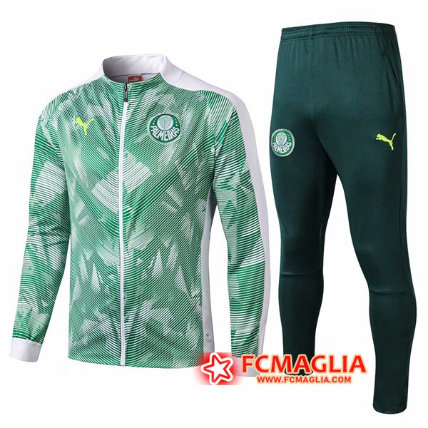 Tuta Allenamento Palmeiras Verde/Bianco 19/20 Giacca + Pantaloni