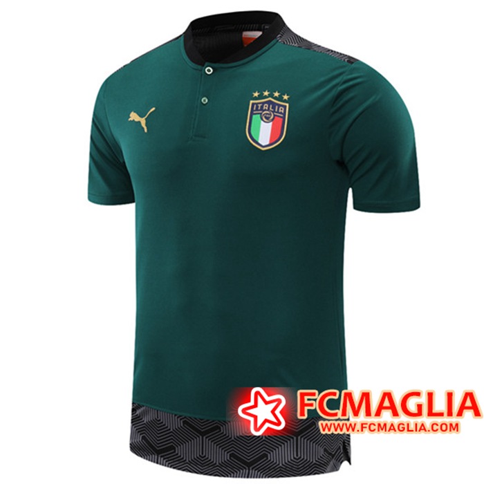 T Shirt Allenamento Italia Verde 2021/2022