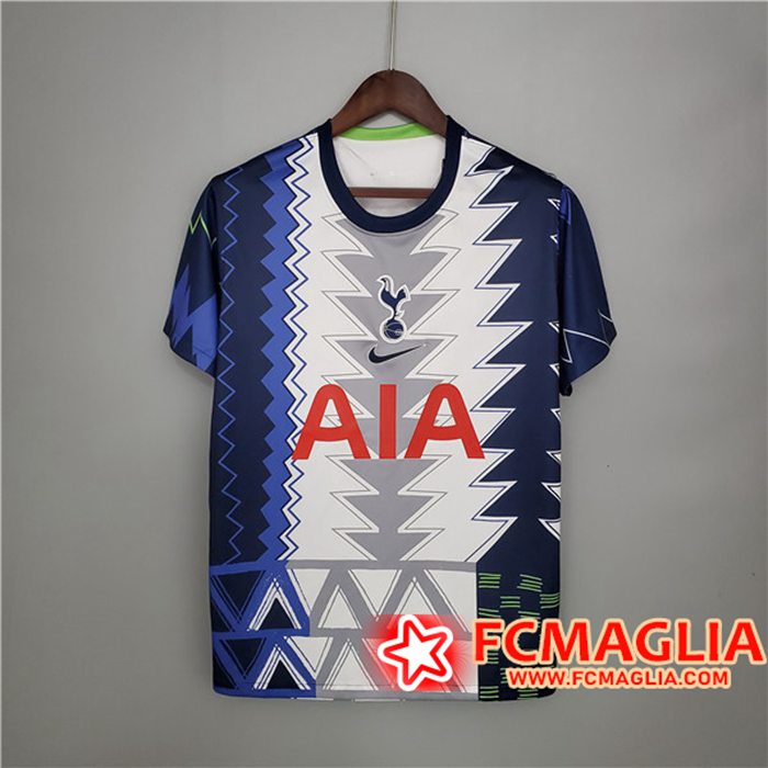 T Shirt Allenamento Tottenham Hotspur Bianca/Blu 2021/2022