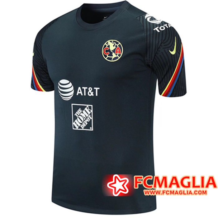 T Shirt Allenamento Club America Nero 2021/2022
