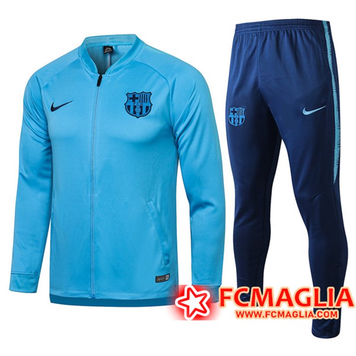 Insieme Tuta Calcio - Giacca FC Barcellona Blu 2021/2022
