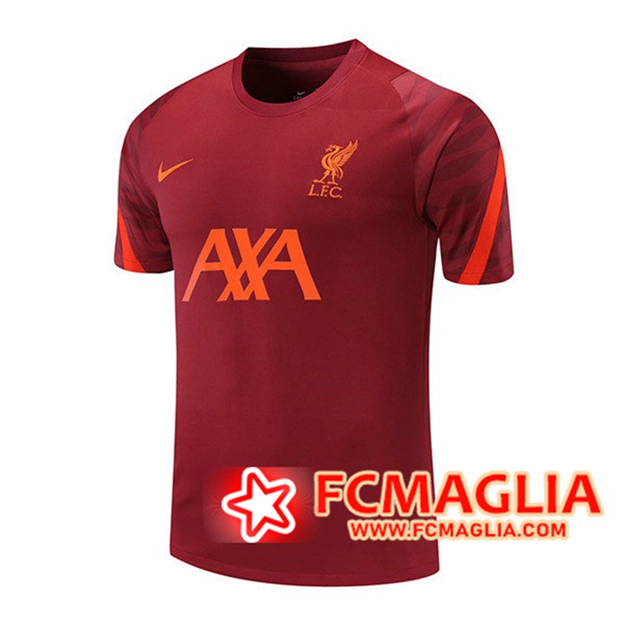 T Shirt Allenamento FC Liverpool Rosso 2021/2022